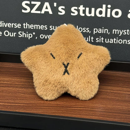 Gantungan Kunci Boneka Squeaky Cute Bear Star Beruang Bintang Pendant Bag Charm Keychain MCE4936