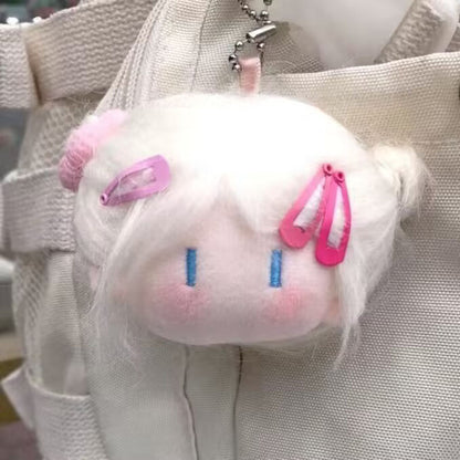 Gantungan Kunci DIY Make Over Rambut Bag Charm Keychain Hairstyle Ugly Girl Cute Doll MCE5322