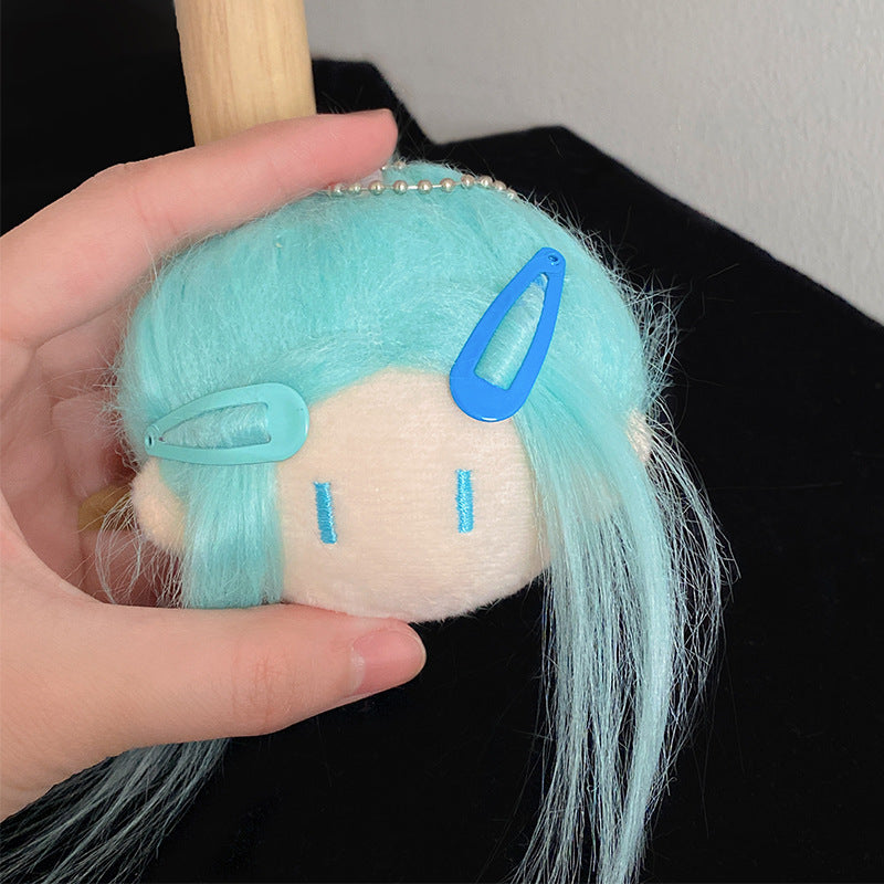 Gantungan Kunci DIY Make Over Rambut Bag Charm Keychain Hairstyle Ugly Girl Cute Doll MCE5322
