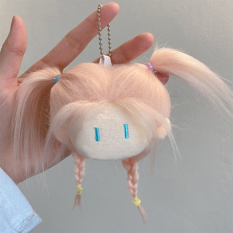 Gantungan Kunci DIY Make Over Rambut Bag Charm Keychain Hairstyle Ugly Girl Cute Doll MCE5322