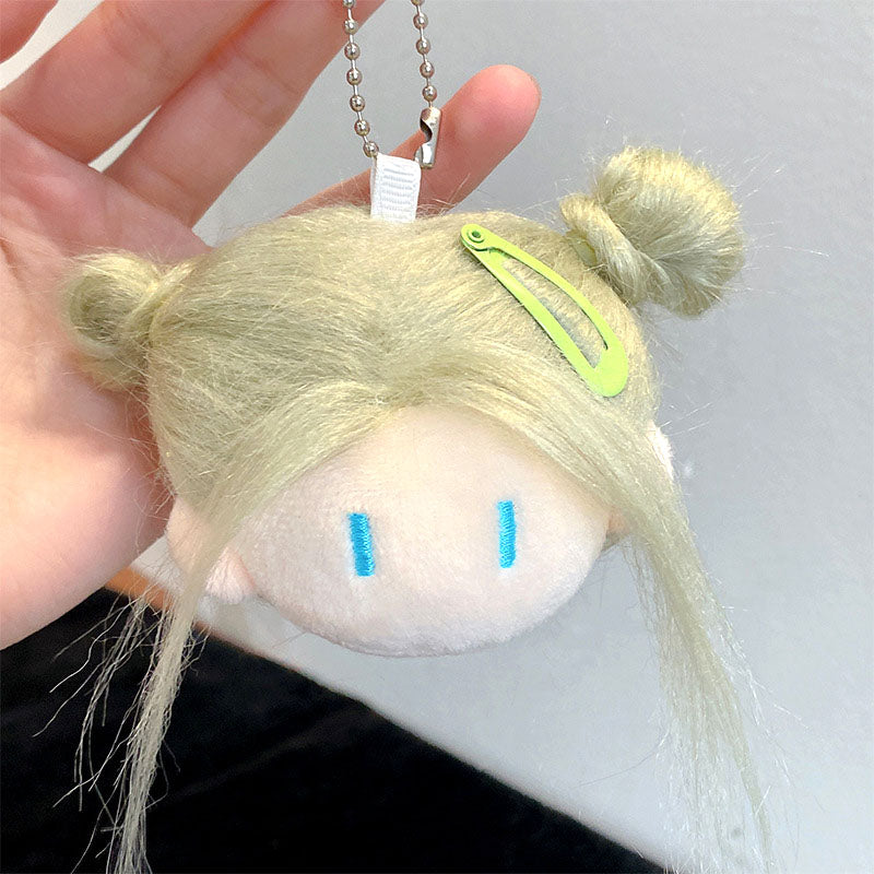 Gantungan Kunci DIY Make Over Rambut Bag Charm Keychain Hairstyle Ugly Girl Cute Doll MCE5322