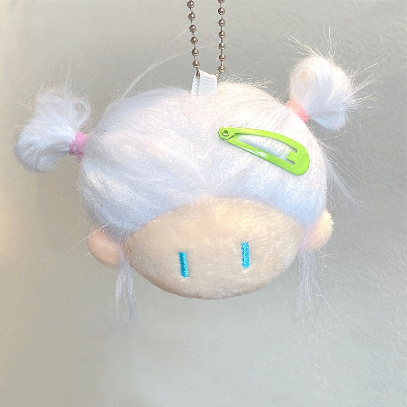 Gantungan Kunci DIY Make Over Rambut Bag Charm Keychain Hairstyle Ugly Girl Cute Doll MCE5322