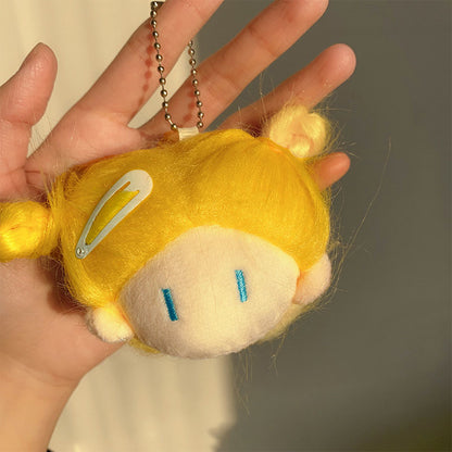 Gantungan Kunci DIY Make Over Rambut Bag Charm Keychain Hairstyle Ugly Girl Cute Doll MCE5322