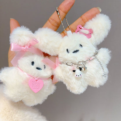 Gantungan Kunci Cute Bunny Doggy Bag Charm Fashionable Lucu MCE8198