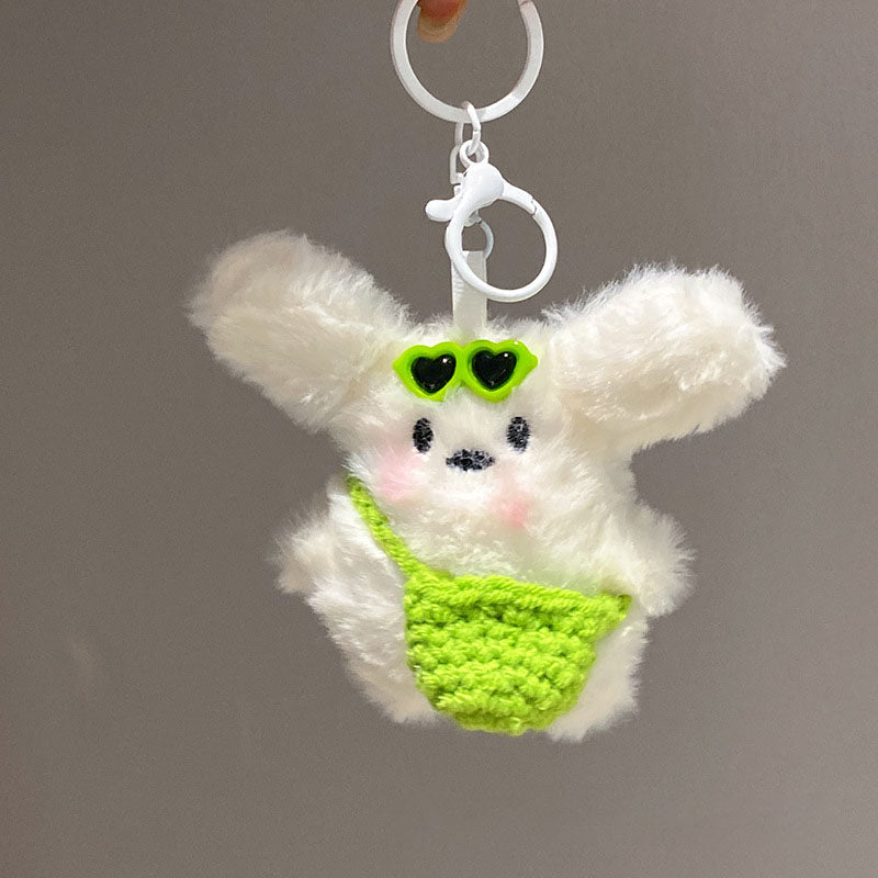 Gantungan Kunci Cute Bunny Doggy Bag Charm Fashionable Lucu MCE8198