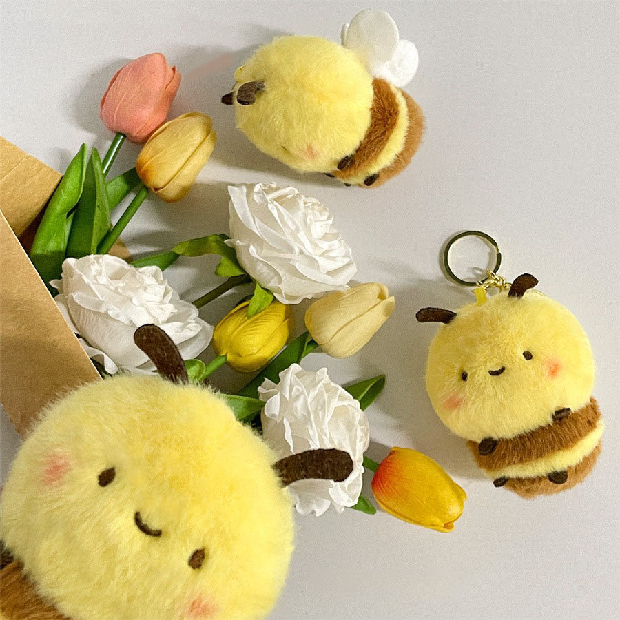 Gantungan Kunci Boneka Tawon Little Bee Plush Toy Keychain MCE8899