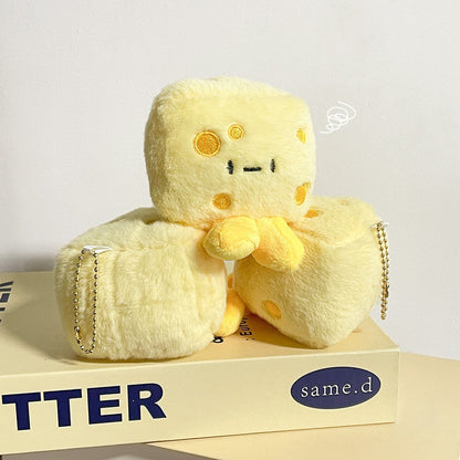 Gantungan Kunci Boneka Keju Cheese Plush Toy Keychain MCE9263