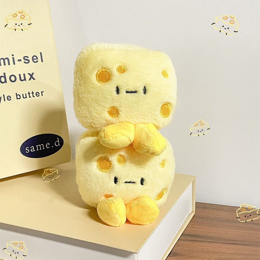 Gantungan Kunci Boneka Keju Cheese Plush Toy Keychain MCE9263