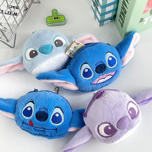 Dompet Koin Gantungan Bulu Kepala Stitch Head Pouch MCEB4213