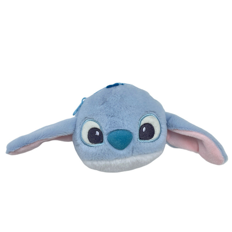 Dompet Koin Gantungan Bulu Kepala Stitch Head Pouch MCEB4213