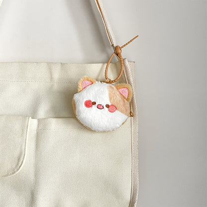 Gantungan Dompet Koin Kepala Kucing Coin Purse Pouch Keychain MCEB4583