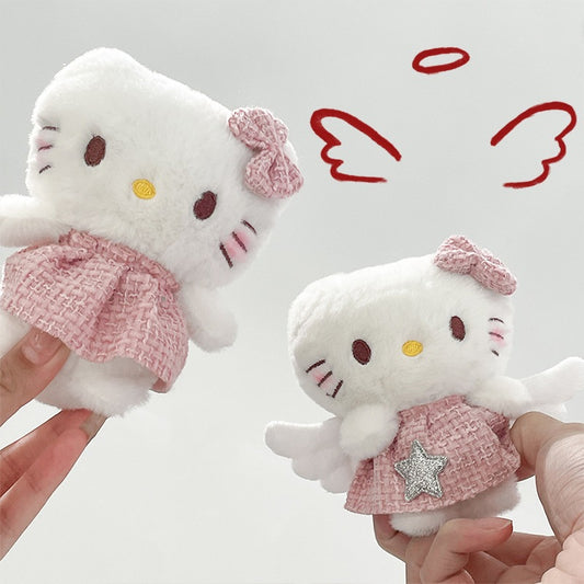 Boneka Hello Kitty Dress Wings Gantungan Kunci Keychain Doll Bag Charm MCEB8205