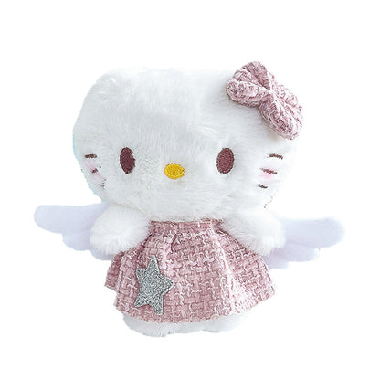 Boneka Hello Kitty Dress Wings Gantungan Kunci Keychain Doll Bag Charm MCEB8205