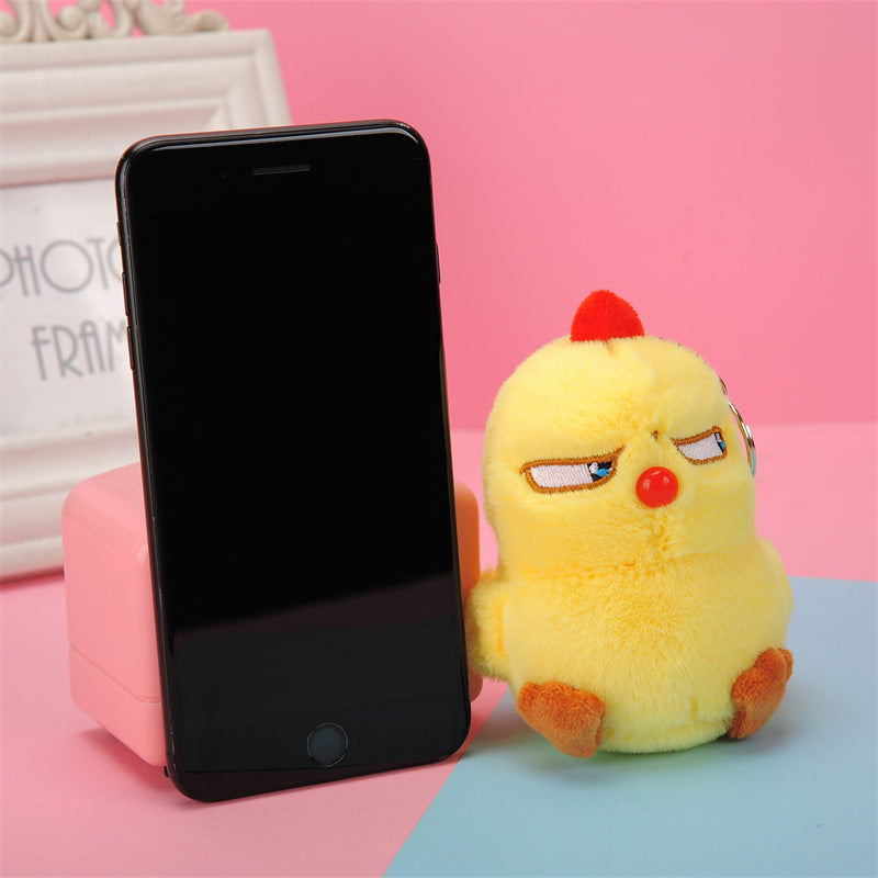 Gantungan Kunci Boneka Angry Chicken Ayam Marah Lucu Gemas