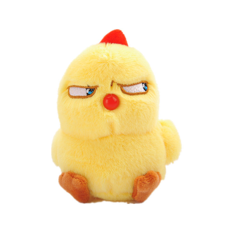 Gantungan Kunci Boneka Angry Chicken Ayam Marah Lucu Gemas