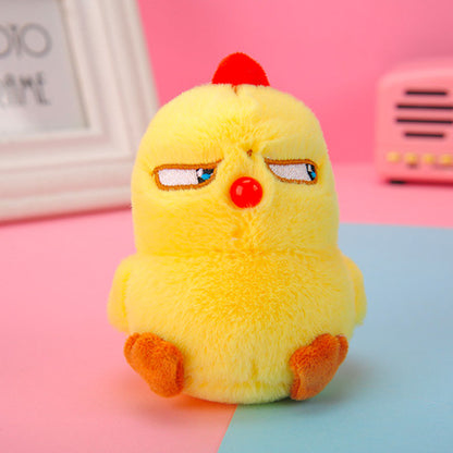 Gantungan Kunci Boneka Angry Chicken Ayam Marah Lucu Gemas