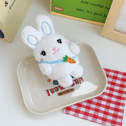 Gantungan Boneka Kelinci Topi Putih Tas Wortel
