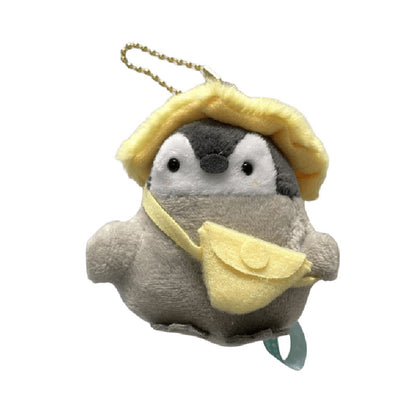 Gantungan Tas Boneka Penguin Topi Tas Kuning Bag Charm MCEW7753