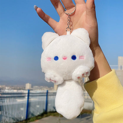 Boneka Kucing Ekor Besar Gantungan Kunci Lucu Big Tail Cat Bag Charm MCEW7877