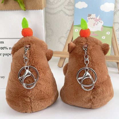 Boneka Capybara Bubble Squeeze Toy Gantungan Kunci Keychain Doll Bag Charm MCEW8149
