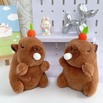 Boneka Capybara Bubble Squeeze Toy Gantungan Kunci Keychain Doll Bag Charm MCEW8149
