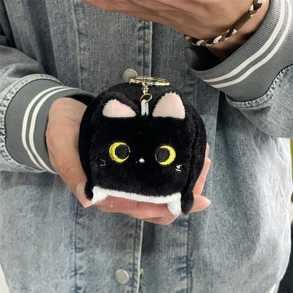 Boneka Kucing Kotak Gantungan Kunci Cube Kitten Doll Keychain MCEW8339