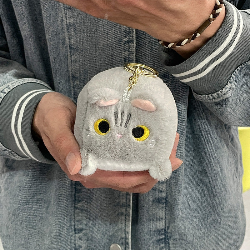 Boneka Kucing Kotak Gantungan Kunci Cube Kitten Doll Keychain MCEW8339