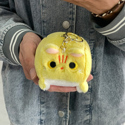 Boneka Kucing Kotak Gantungan Kunci Cube Kitten Doll Keychain MCEW8339