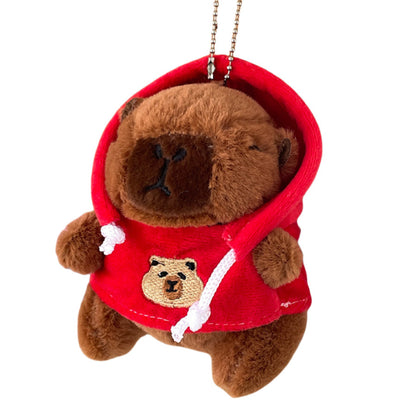 Gantungan Boneka Capybara Love Sweater Dress Up Doll Boneka Keychain MCEW8484