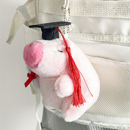 Gantungan Kunci Boneka Capybara Topi Wisuda Toga Boneka Graduation Keychain MCEW8559