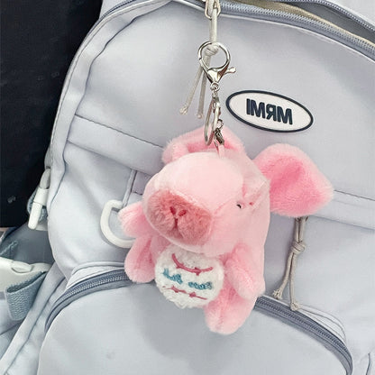 Gantungan Kunci Boneka Capybara Tarik Bola Ekor Berputar Kepak Sayap Keychain MCEW8709