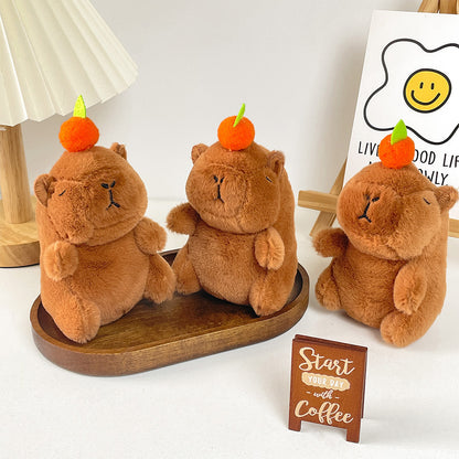 Gantungan Kunci Boneka Capybara Berbunyi Saat Digerakkan Atas Bawah Shake and Sound Toy MCEW8723