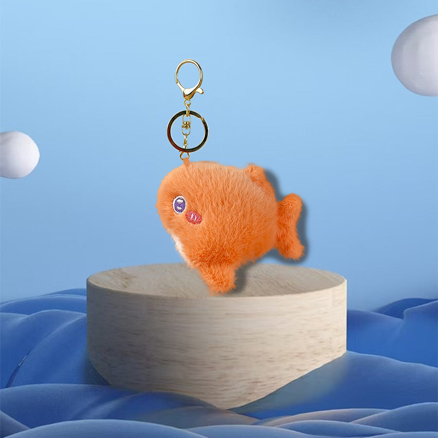 Gantungan Kunci Boneka Binatang Laut Sea World Animal Plush Toy Keychain Doll MCEW9697