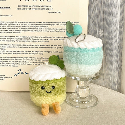 Gantungan Boneka Kue Birthday Cherry Cake Gradient Color Aesthetic MCEW9827