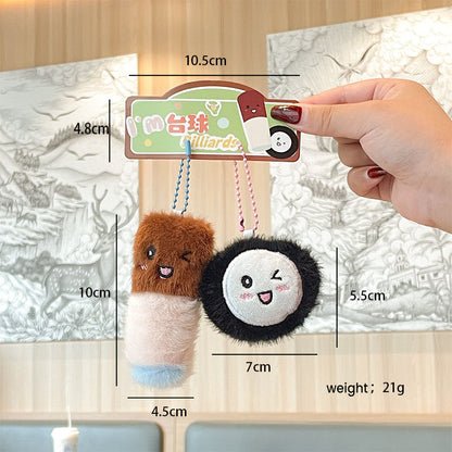 Gantungan Kunci Boneka Pasangan Olah Raga Alat Sport Badminton Tennis Pingpong Biliar MCEW9937