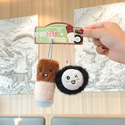 Gantungan Kunci Boneka Pasangan Olah Raga Alat Sport Badminton Tennis Pingpong Biliar MCEW9937