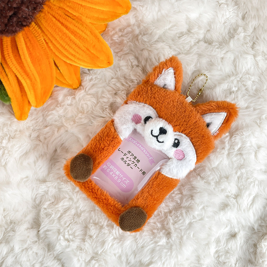 Plush Photocard Case Photo Card Holder Boneka Gantungan Kunci ID Card Keychain Penguin KCO4387