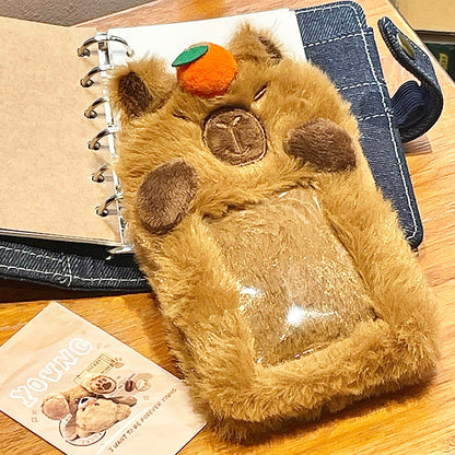 Plush Photocard Case Photo Card Holder Boneka Gantungan Kunci ID Card Keychain Penguin KCO4387