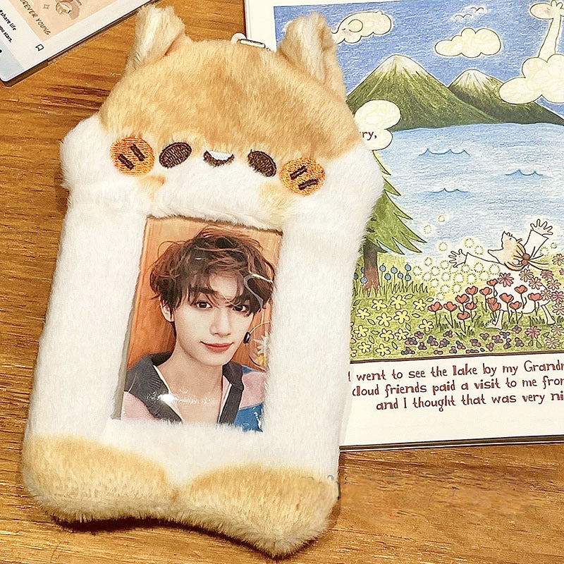 Plush Photocard Case Photo Card Holder Boneka Gantungan Kunci ID Card Keychain Penguin KCO4387