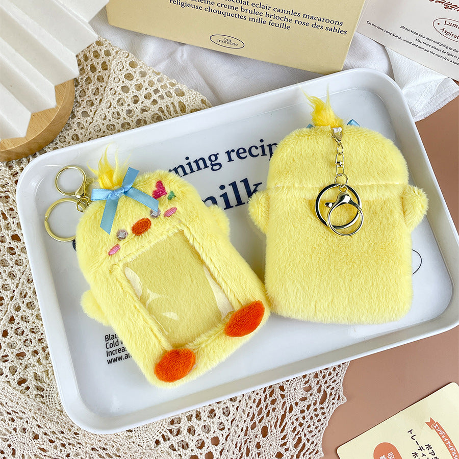 Plush Photocard Case Photo Card Holder Boneka Gantungan Kunci ID Card Keychain Penguin KCO4387