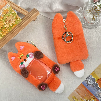 Plush Photocard Case Photo Card Holder Boneka Gantungan Kunci ID Card Keychain Penguin KCO4387