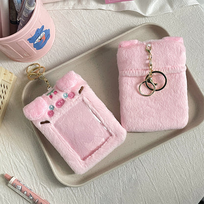 Plush Photocard Case Photo Card Holder Boneka Gantungan Kunci ID Card Keychain Penguin KCO4387