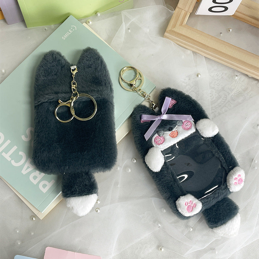 Plush Photocard Case Photo Card Holder Boneka Gantungan Kunci ID Card Keychain Penguin KCO4387
