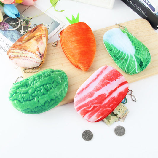 Dompet Koin Daging Buah Sayur Kubis Wortel Bacon Pare MCO75171