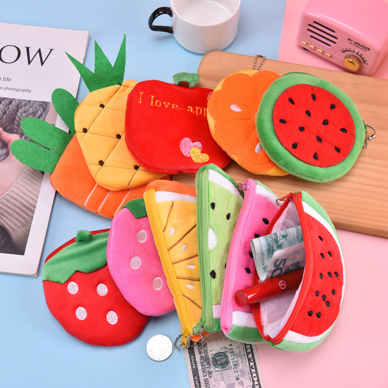 Dompet Koin Buah Watermelon Kiwi Strawberry Carrot