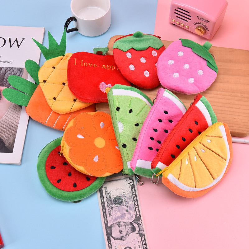 Dompet Koin Buah Watermelon Kiwi Strawberry Carrot