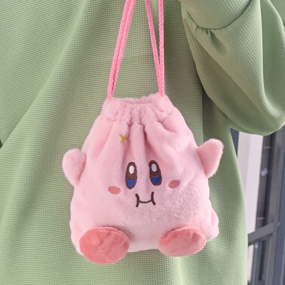 Kantong Pouch Serut Capybara Tas Make Up Bulu Aesthetic Multifungsi MCOB4229