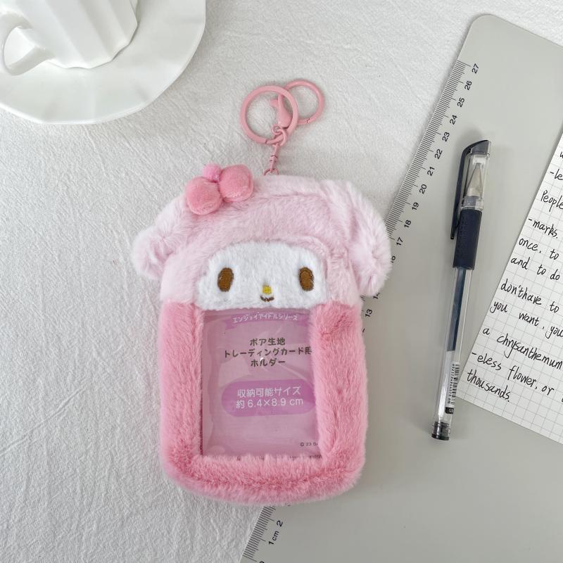 Photocard Holder Boneka Gantungan Kunci ID Card Holder Doll Ganci Bulu MCOB3969