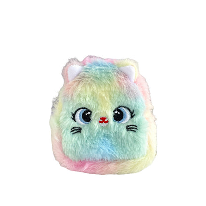 Dompet Koin Gantungan Kunci Bulu Fluffy Kucing Pouch MCOB4131