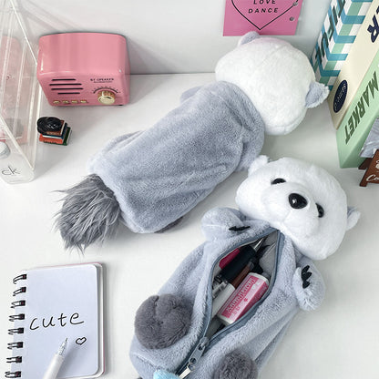 Tempat Pensil Kain Otter Bulu Halus Tepak Kotak Pencil Case MCOB4231